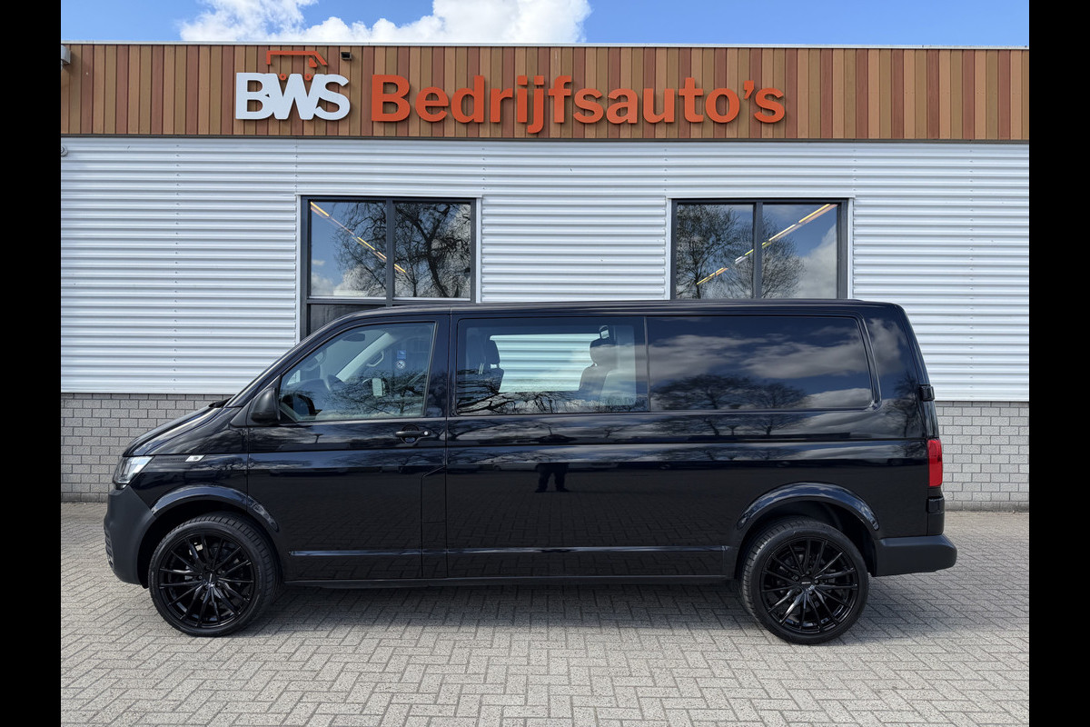 Volkswagen Transporter 2.0 TDI 150pk L2H1 30 DC 5 persoons Comfortline / vaste prijs rijklaar € 27.950 ex btw / / lease vanaf € / zwart metallic / nieuwe 20 inch velgen + banden / euro 6