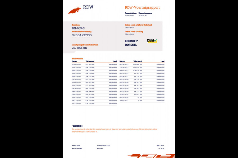 Škoda Citigo 1.0 Greentech Ambition /Airco /Cruise /5-deurs