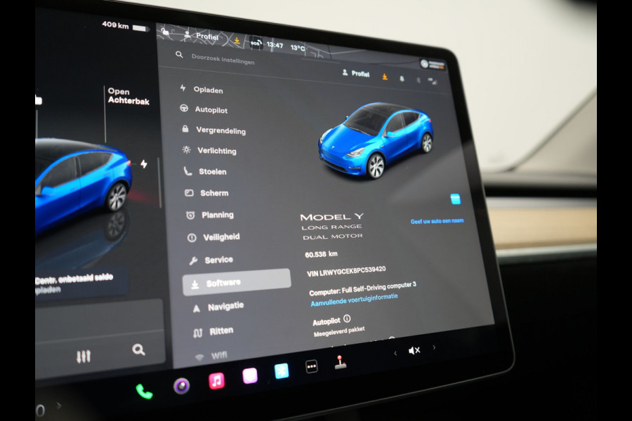 Tesla Model Y Long Range AWD 75 kWh 441pk | Full Self-Driving Capability | Panodak | Adaptive Cruise | Lederen Sportstoelen Memory & Verwarmd | Camera | Navigatie | ANDERE WIELDOPPEN!