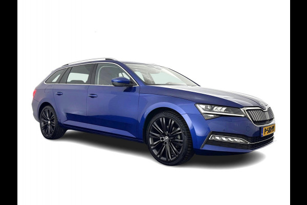 Škoda Superb Combi 1.4 TSI iV Sportline Business (Plug-in) {SOH-93%} (INCL-BTW) *LEATHER-ALCANTARA | FULL-LED | BLINDSPOT | MEMORY-PACK | TOPVIEW | ADAPTIVE-CRUISE | HEATED-COMFORTSEATS | KEYLESS | DIGI-COCKPIT | NAVI-FULLMAP | ECC | PDC | 19''ALU*