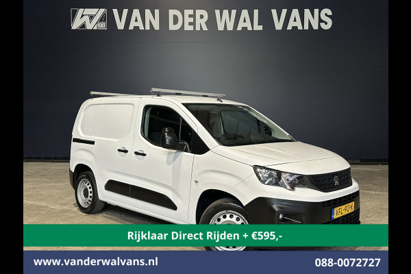 Peugeot Partner 1.5 BlueHDI 102pk L1H1 Inrichting Euro6 *Rijklaar Direct Rijden* Airco | Navigatie | Apple Carplay | Cruisecontrol Android Auto, Parkeersensoren, Trekhaak, Dakdragers