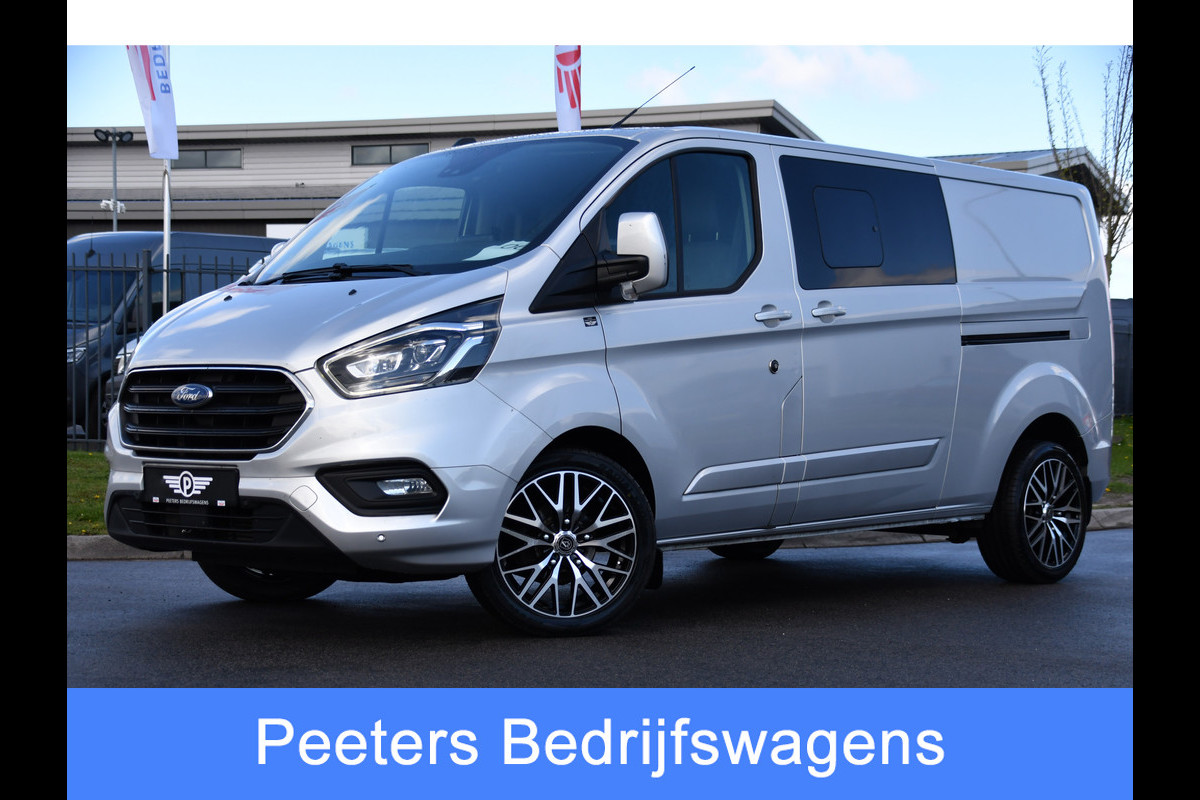 Ford Transit Custom 300 2.0 TDCI L2H1 Limited DC Adaptieve Cruise, Camera, Xenon, Leder, 170pk, Stoelverwarming, Multimedia, 2 x Schuifdeur, Uniek!