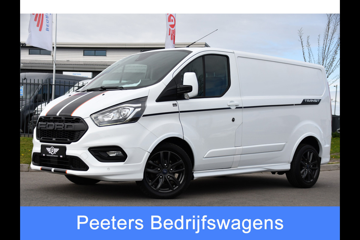Ford Transit Custom 290 2.0 TDCI L1H1 Sport Camera, Cruise, LED, Leder, Stoelverwarming, 170pk, Automaat, Trekhaak, Voorruit verwarming, Uniek!