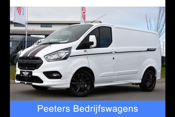 Ford Transit Custom 290 2.0 TDCI L1H1 Sport Camera, Cruise, LED, Leder, Stoelverwarming, 170pk, Automaat, Trekhaak, Voorruit verwarming, Uniek!
