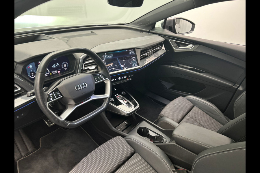 Audi Q4 Sportback e-tron 40 S edition 77 kWh 2x S-Line | SOH 94,29% | Adaptieve Cruise | Panoramadak |Trekhaak | Carplay