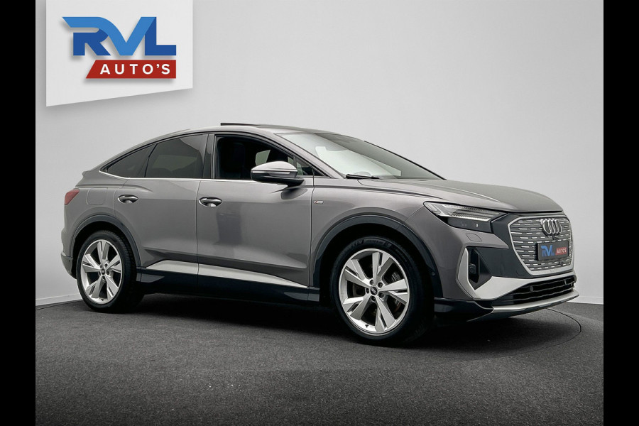 Audi Q4 Sportback e-tron 40 S edition 77 kWh 2x S-Line | SOH 94,29% | Adaptieve Cruise | Panoramadak |Trekhaak | Carplay