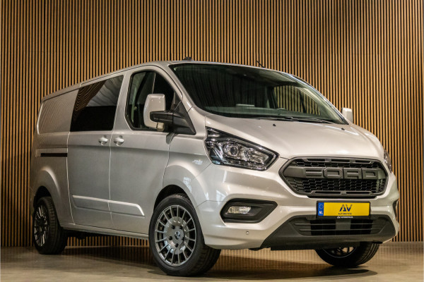 Ford Transit Custom 300 2.0 TDCI 170 PK L2H1 Limited DC | Dubbel cabine | Lederen bekleding | 6-Zitter | Elek stoelen | Navigatie | CarPlay | Camera | DAB | Dodehoekdetectie | Nieuwe APK | Dealer onderhouden | Euro 6 | BPM Vrij