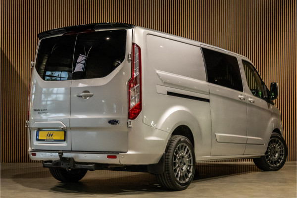 Ford Transit Custom 300 2.0 TDCI 170 PK L2H1 Limited DC | Dubbel cabine | Lederen bekleding | 6-Zitter | Elek stoelen | Navigatie | CarPlay | Camera | DAB | Dodehoekdetectie | Nieuwe APK | Dealer onderhouden | Euro 6 | BPM Vrij