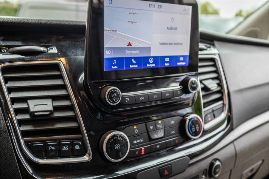 Ford Transit Custom 300 2.0 TDCI 170 PK L2H1 Limited DC | Dubbel cabine | Lederen bekleding | 6-Zitter | Elek stoelen | Navigatie | CarPlay | Camera | DAB | Dodehoekdetectie | Nieuwe APK | Dealer onderhouden | Euro 6 | BPM Vrij