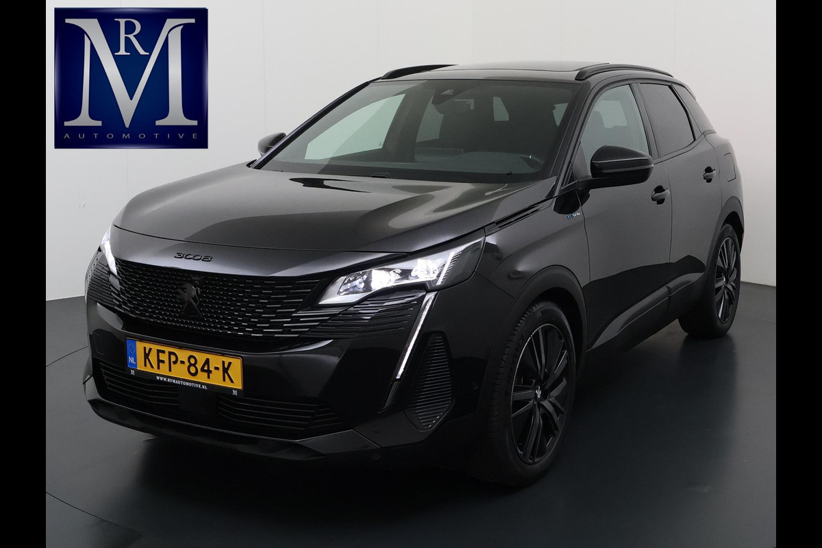 Peugeot 3008 1.6 HYbrid 225 GT Pack Business PANO | BLACK PACK | FOCAL AUDIO | CAMERA | CRUISE CONTROLE | ELEK. ACHTERKLEP | STOELVERWARMING | RIJKLAAR + 12 MND BOVAG GARANTIE |