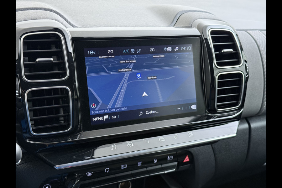 Citroën C5 Aircross 1.6T 225pk PHEV AUT-8 360°Camera Trekhaak PDC Apple Carplay Android Navi Ecc Cruise Control Feel SOH 95% Led Lmv 18" DAB+ Isofix Privacy Glas Bluetooth Plug-in Hybrid 1.300KG Trekgewicht