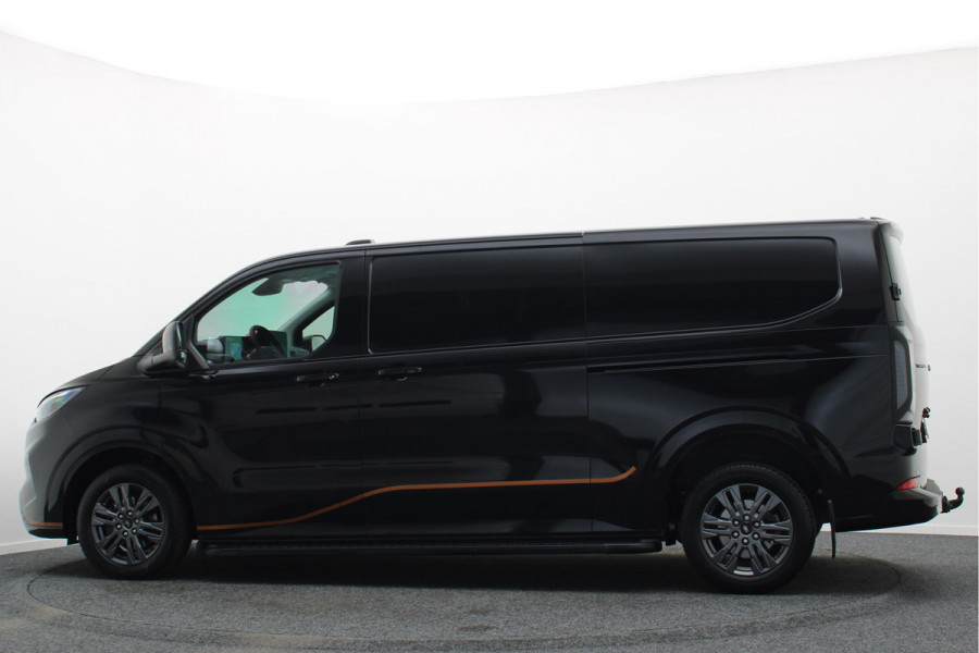 Ford Transit Custom 300 2.0 TDCI Automaat L2H1 3-Zits, LED, Keyless, ACC, Trekhaak, Side-Bars, PDC, 17"