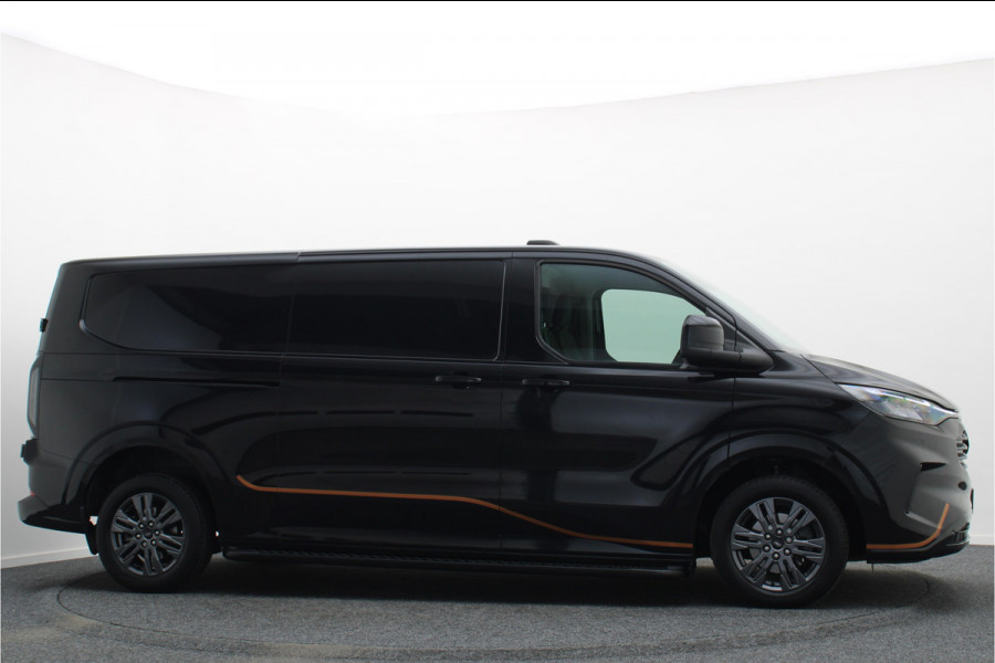 Ford Transit Custom 300 2.0 TDCI Automaat L2H1 3-Zits, LED, Keyless, ACC, Trekhaak, Side-Bars, PDC, 17"