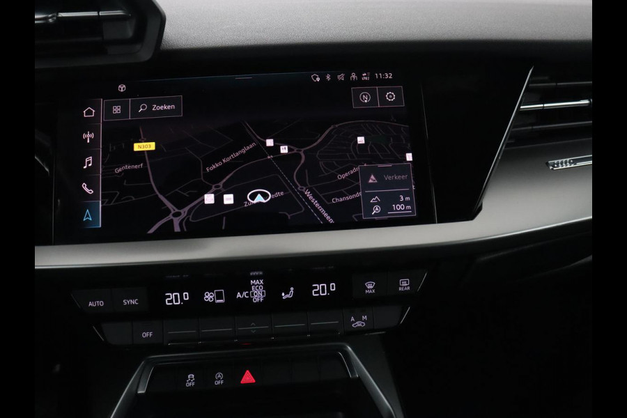 Audi A3 30 TFSI Advanced edition | Sportstoelen | Carplay | Audi Sound | Navigatie | Virtual Cockpit | Climate control | Full LED | Parkeerhulp | 17'' | DAB | Cruise control