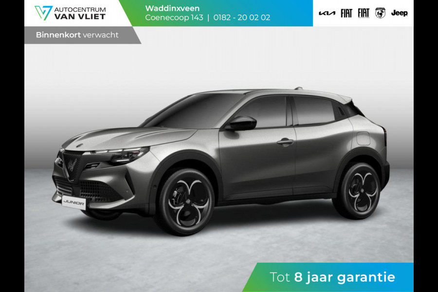 Alfa Romeo junior Elettrica Speciale 54 kWh | Techno Pack | Warmtepomp | Verwarmbare Voorruit | Arese Silver