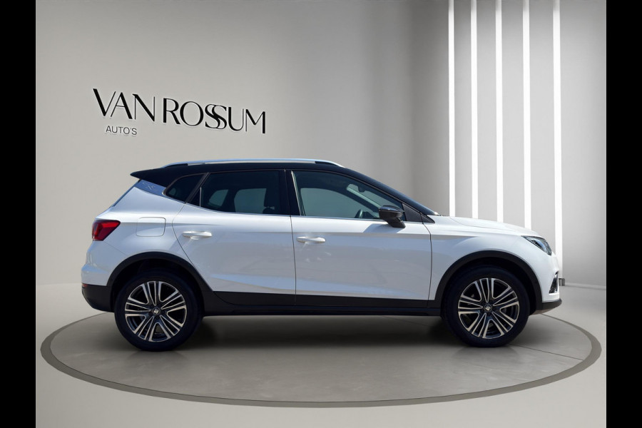 Seat Arona 1.0 TSI Xcellence Business Intense Automaat | Navi |Virtual Cockpit | Stoelverw | White met zwart dak |