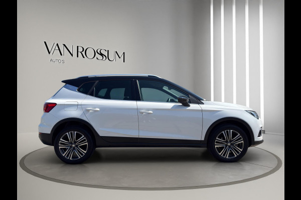 Seat Arona 1.0 TSI Xcellence Business Intense Automaat | Navi |Virtual Cockpit | Stoelverw | White met zwart dak |