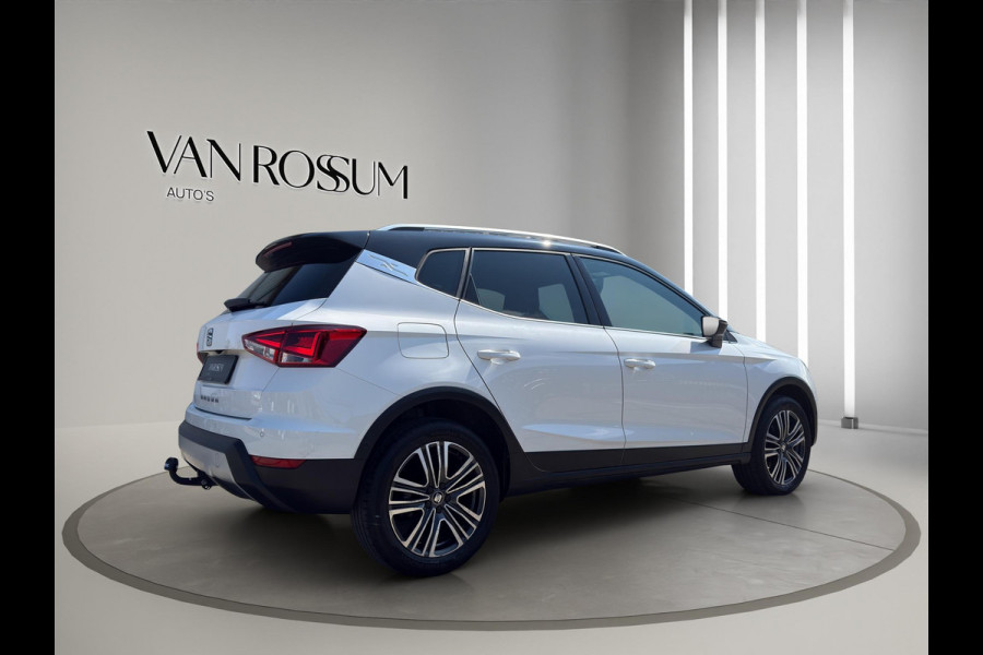 Seat Arona 1.0 TSI Xcellence Business Intense Automaat | Navi |Virtual Cockpit | Stoelverw | White met zwart dak |