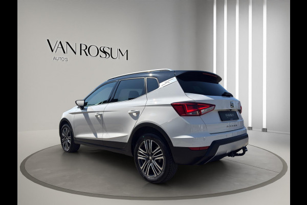 Seat Arona 1.0 TSI Xcellence Business Intense Automaat | Navi |Virtual Cockpit | Stoelverw | White met zwart dak |