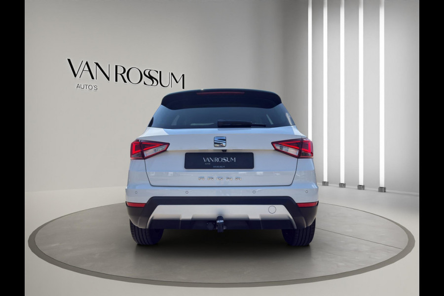 Seat Arona 1.0 TSI Xcellence Business Intense Automaat | Navi |Virtual Cockpit | Stoelverw | White met zwart dak |