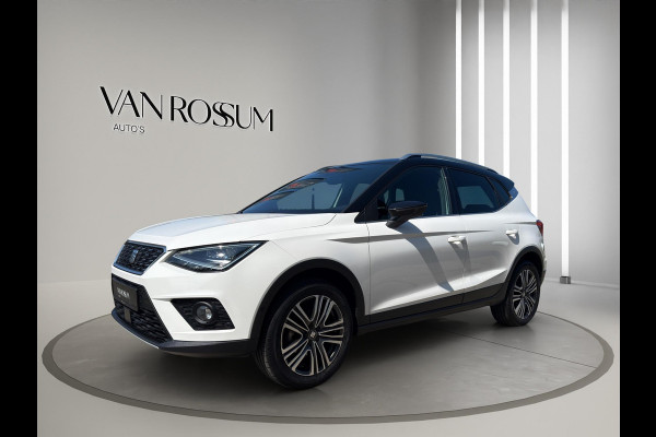 Seat Arona 1.0 TSI Xcellence Business Intense Automaat | Navi |Virtual Cockpit | Stoelverw | White met zwart dak |