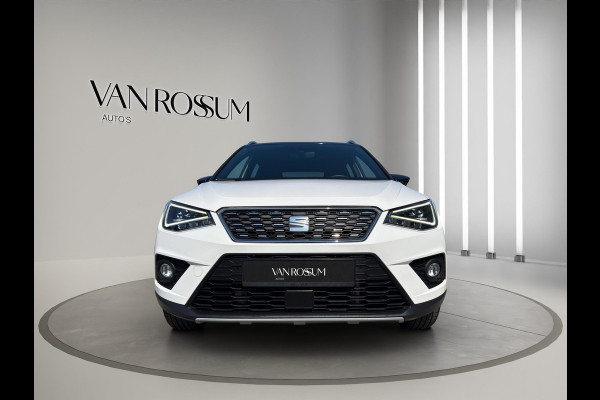 Seat Arona 1.0 TSI Xcellence Business Intense Automaat | Navi |Virtual Cockpit | Stoelverw | White met zwart dak |