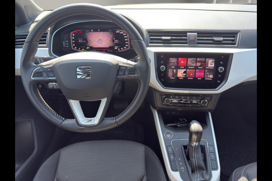 Seat Arona 1.0 TSI Xcellence Business Intense Automaat | Navi |Virtual Cockpit | Stoelverw | White met zwart dak |
