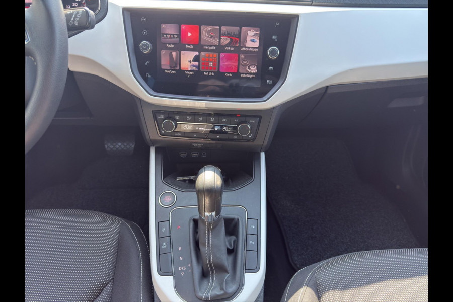 Seat Arona 1.0 TSI Xcellence Business Intense Automaat | Navi |Virtual Cockpit | Stoelverw | White met zwart dak |