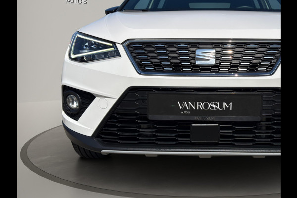 Seat Arona 1.0 TSI Xcellence Business Intense Automaat | Navi |Virtual Cockpit | Stoelverw | White met zwart dak |