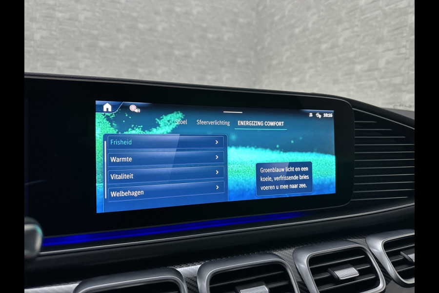 Mercedes-Benz GLE AMG 53 Hybrid 4MATIC+ | Nieuw! | Panorama | 360 Camera | Stoelventilatie | Head-Up | Burmester | Trekhaak | Carbon | 4-Zone Clima | AMG Drive-Unit | Nappa-Leder | Keyless-Go | Night-Pakket | Memory | Luchtvering | Parfumering | Carplay | Stuurverwarming | Bekerhouder Clima | Draadloos Laden |