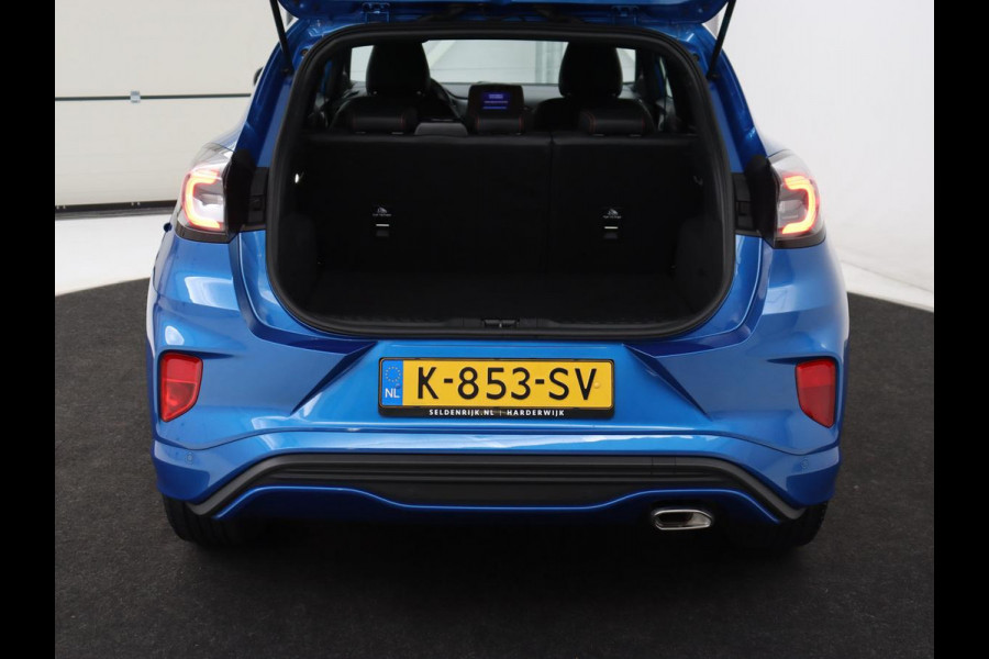 Ford Puma 1.0 EcoBoost Hybrid ST-Line X | Carplay | B&O Sound | Navigatie | Half leder | Climate control | Full LED | Digital Cockpit | Cruise control | Parkeerhulp | Bluetooth | Getint glas