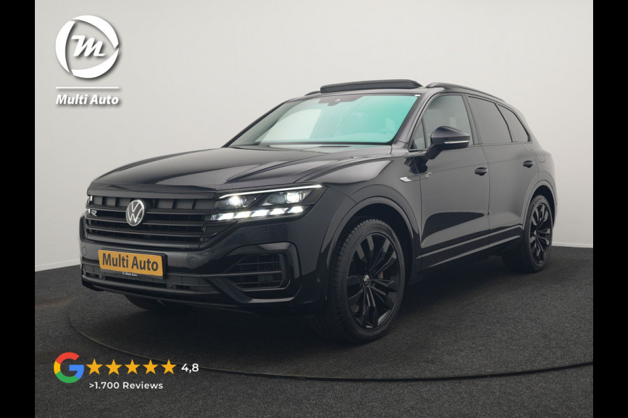 Volkswagen Touareg 3.0 TSi 4MOTION R PHEV 462pk Dealer O.H. | Luchtvering | Trekhaak Af Fabriek | Panodak | Adaptive Cruise | Lederen Sportstoelen Memory & Verwarmd | Camera | 21"L.M | Stuur Verwarmd | Keyless | Apple Carplay | Blis | Plug In Hybrid |