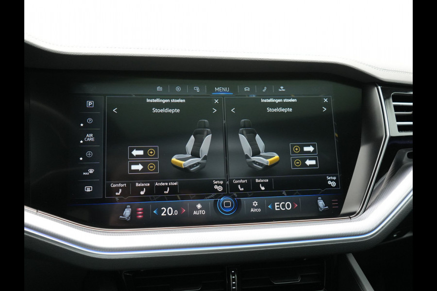 Volkswagen Touareg 3.0 TSi 4MOTION R PHEV 462pk Dealer O.H. | Luchtvering | Trekhaak Af Fabriek | Panodak | Adaptive Cruise | Lederen Sportstoelen Memory & Verwarmd | Camera | 21"L.M | Stuur Verwarmd | Keyless | Apple Carplay | Blis | Plug In Hybrid |