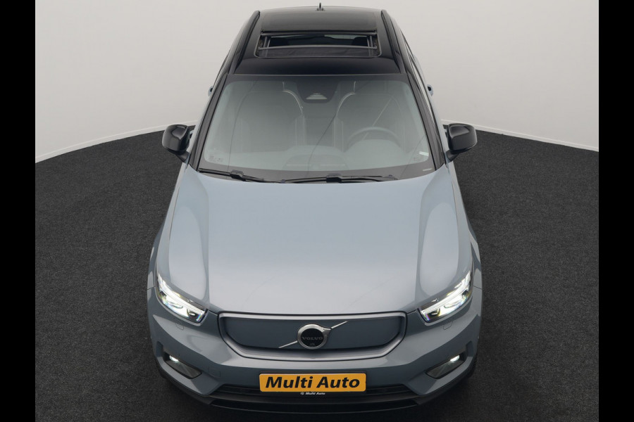 Volvo XC40 Recharge Pro 69kWh 231pk Dealer O.H. | Panodak | 360 Camera | Adaptive Cruise | Harman / Kardon | Alcantara Sportstoelen Memory & Verwarmd | Google Assistent | Stuur Verwarmd | Keyless | Blis | DAB |