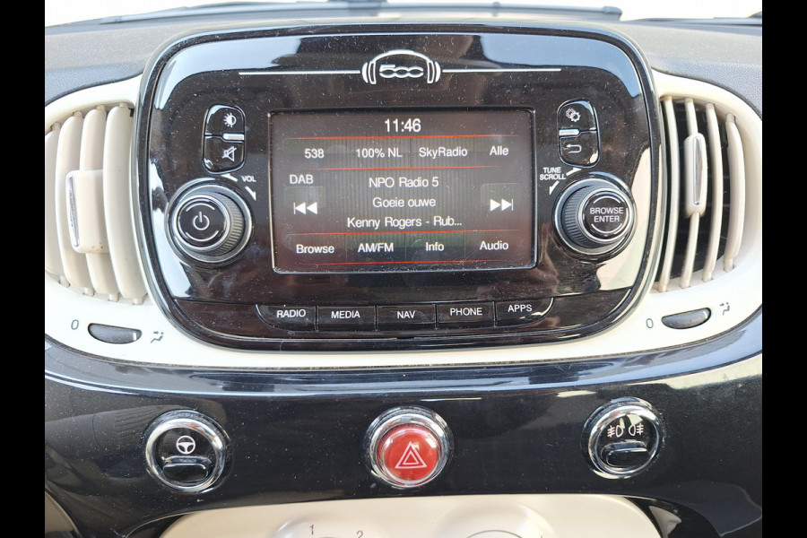 Fiat 500 1.2 Lounge | Panodak | LM velgen | Airco | Cruise | Navi | All Season |