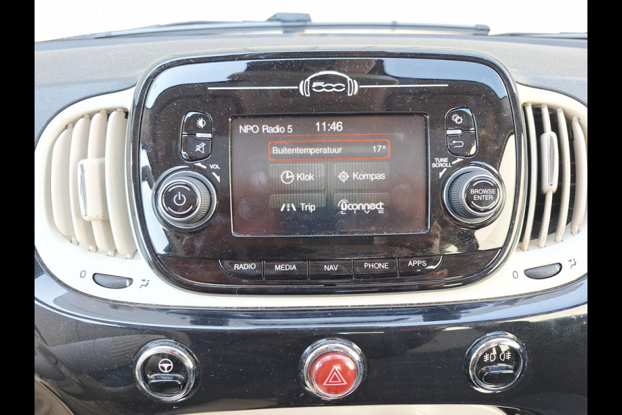 Fiat 500 1.2 Lounge | Panodak | LM velgen | Airco | Cruise | Navi | All Season |