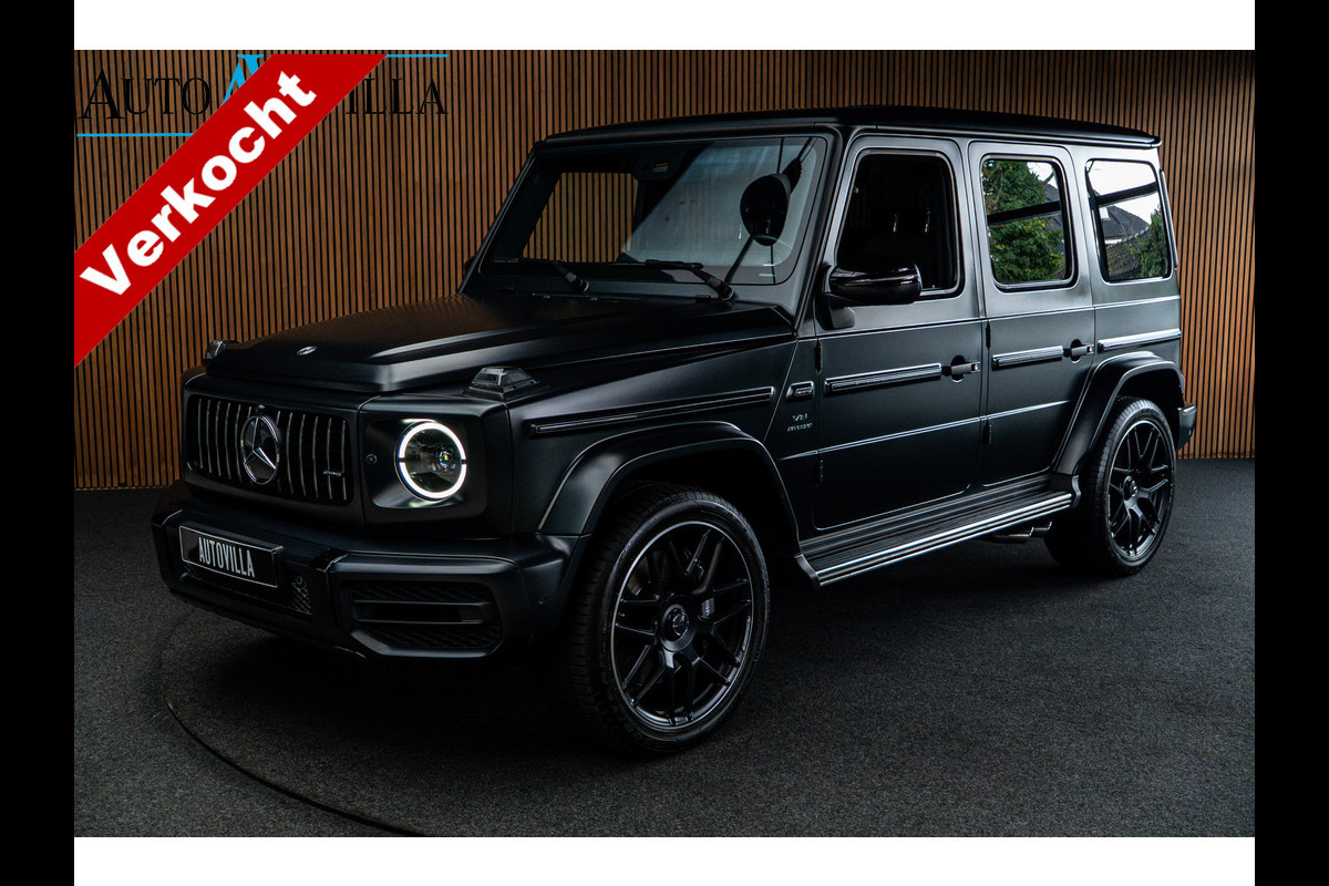 Mercedes-Benz G-Klasse 63 Navi Burmester Leer 360 Camera PTS Massage Schuif (kantel) dak Memory seats Stoelventilatie Stoelverwarming Climate voor en achter Distronic+ Trekhaak