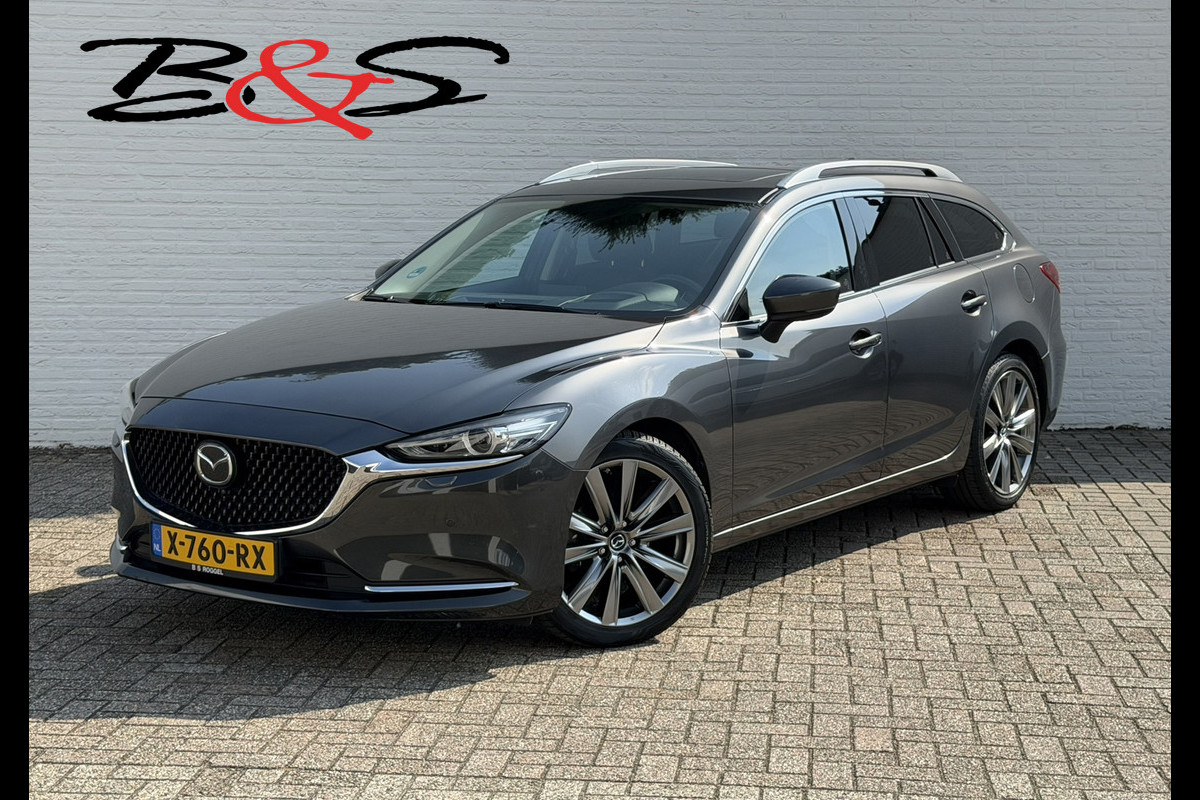 Mazda 6 Sportbreak 2.5 SkyActiv-G Automaat Stoelverwarming/Ventilatie Clima Cruise Sunroof Head-up leder Memory Seats