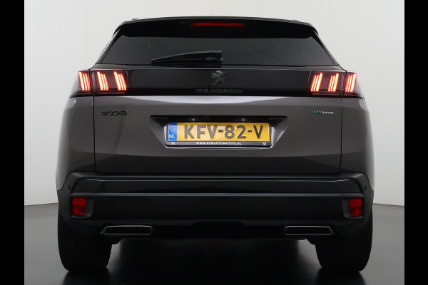 Peugeot 3008 1.6 HYbrid 225 GT Pack Business PANO | BLACK PACK | CAMERA | CRUISE CONTROL ADAPTIEF DODE HOEK SENSOR | ELEK. ACHTERKLEP | STOELVERWARMING| FOCAL AUDIO|