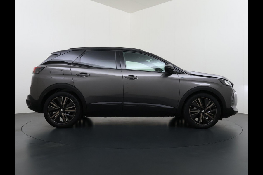 Peugeot 3008 1.6 HYbrid 225 GT Pack Business PANO | BLACK PACK | CAMERA | CRUISE CONTROL ADAPTIEF DODE HOEK SENSOR | ELEK. ACHTERKLEP | STOELVERWARMING| FOCAL AUDIO|
