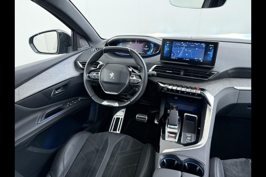 Peugeot 3008 1.6 HYbrid 225 GT Pack Business PANO | BLACK PACK | CAMERA | CRUISE CONTROL ADAPTIEF DODE HOEK SENSOR | ELEK. ACHTERKLEP | STOELVERWARMING| FOCAL AUDIO|