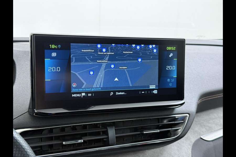 Peugeot 3008 1.6 HYbrid 225 GT Pack Business PANO | BLACK PACK | CAMERA | CRUISE CONTROL ADAPTIEF DODE HOEK SENSOR | ELEK. ACHTERKLEP | STOELVERWARMING| FOCAL AUDIO|