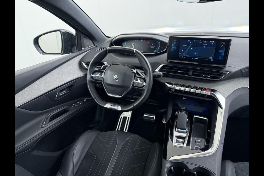 Peugeot 3008 1.6 HYbrid 225 GT Pack Business PANO | BLACK PACK | CAMERA VOOR + ACHTER | ADAPTIVE CRUISE | DODE HOEK SENSOR | ELEK. ACHTERKLEP | STOELVERWARMING| FOCAL AUDIO