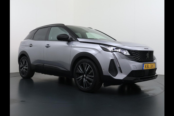 Peugeot 3008 1.6 HYbrid 225 GT |PHEV | BLACK OPTIC| FOCAL AUDIO| STOELVERWARMING| CAMERA VOOR+ ACHTER| ADAPTIVE CRUISE CONTROL| DODE HOEK SENSOR| ELEK. ACHTERKLEP| STANDKACHEL