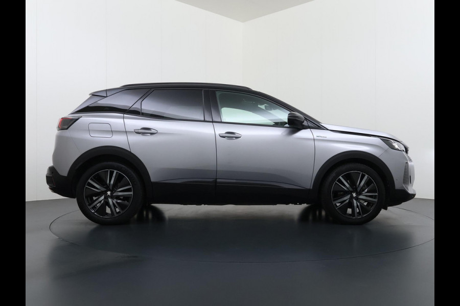 Peugeot 3008 1.6 HYbrid 225 GT |PHEV | BLACK OPTIC| FOCAL AUDIO| STOELVERWARMING| CAMERA VOOR+ ACHTER| ADAPTIVE CRUISE CONTROL| DODE HOEK SENSOR| ELEK. ACHTERKLEP| STANDKACHEL