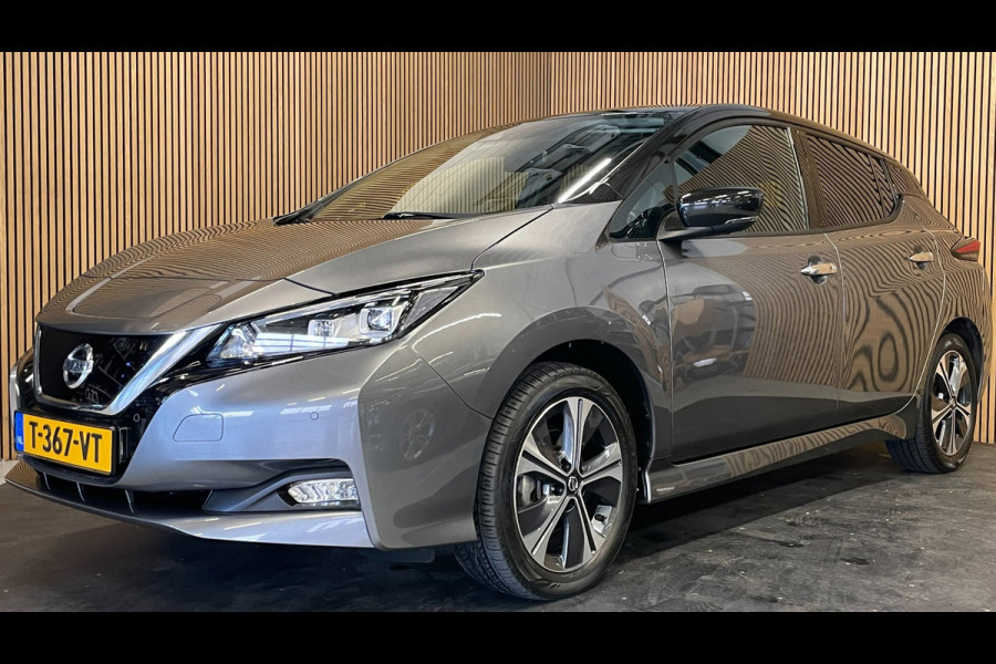 Nissan Leaf E+ N-Connecta 62 kWh|GROTE ACCU|AFNEEMBARE TREKHAAK|ACC|APPLE CARPLAY|360 CAMERA|STOEL+STUURVERWARMING|LMV|PDC V+A|