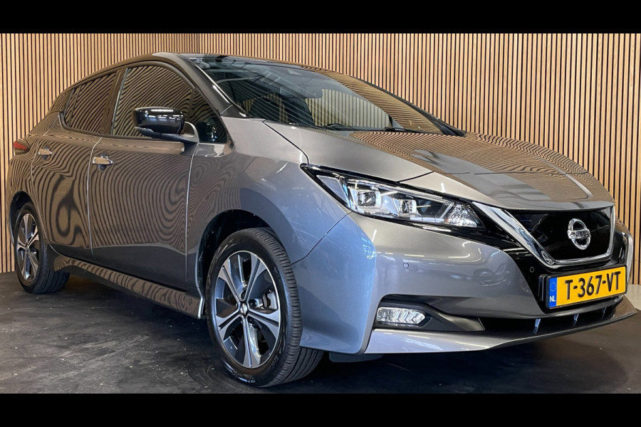 Nissan Leaf E+ N-Connecta 62 kWh|GROTE ACCU|AFNEEMBARE TREKHAAK|ACC|APPLE CARPLAY|360 CAMERA|STOEL+STUURVERWARMING|LMV|PDC V+A|