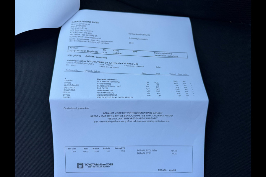 Toyota Yaris 1.5 Hybrid Aspiration climaat control