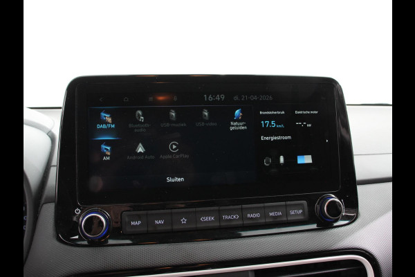 Hyundai Kona 1.6 GDI HEV Comfort Smart Automaat Climate control Cruise control Stoelverwarming Stuurverwarming Camera Parkeersensoren Lichtmetalen velgen Apple Carplay/ Android Auto