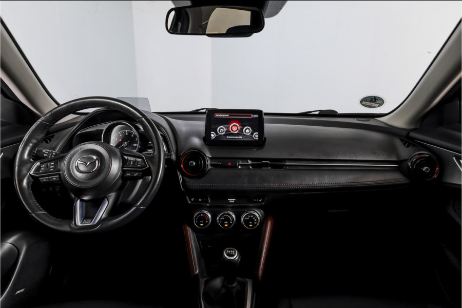 Mazda CX-3 2.0 SkyActiv-G 120 GT-M | Adapt. Cruise | Stoel-+Stuurverw. | PDC | Camera | NAV + App. Connect | ECC | Trekhaak | DAB | LM 18" |